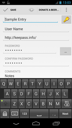 Keepass2android  -  5