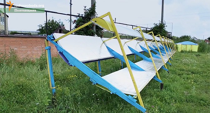 Украинский изобретатель создал дешевую солнечную станцию для нагрева воды