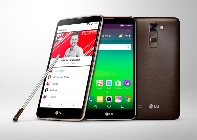 LG выпустила смартфон Stylus 2 с поддержкой стандарта цифрового радиовещания DAB