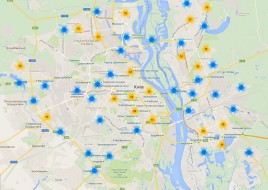 В Киеве запустили интерактивную карту парковок