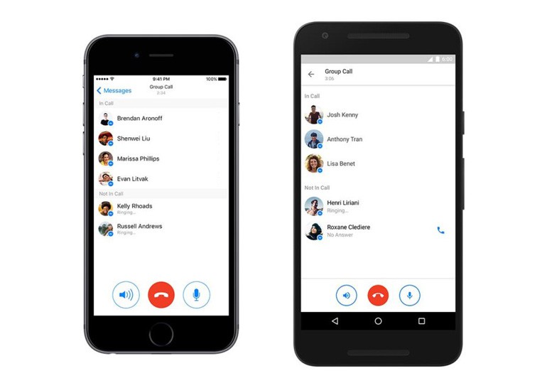 В Facebook Messenger добавлена поддержка групповых звонков