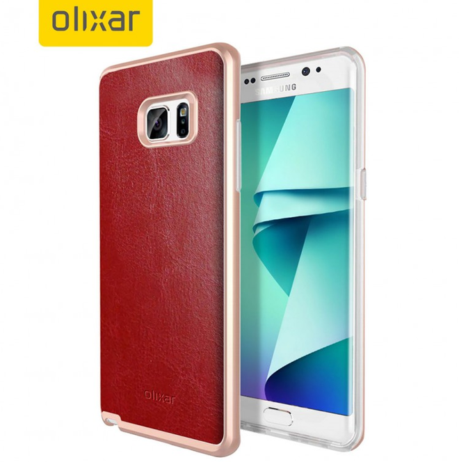 Изображения чехлов Olixar для Samsung Galaxy Note 7 демонстрируют изогнутый дисплей как у Galaxy S7 edge