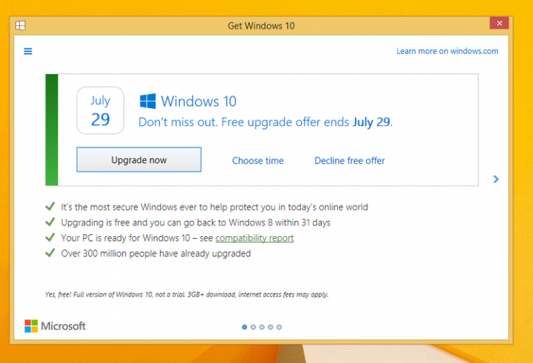 Пользователи наконец могут нормально отказаться от обновления до Windows 10