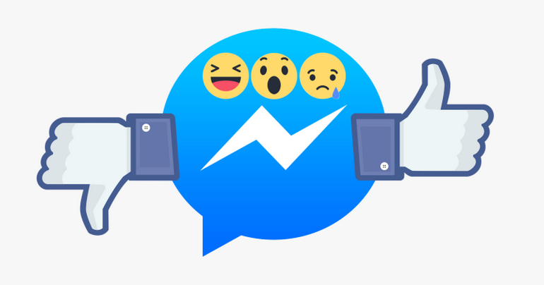 Социальная сеть Facebook запустила в тестовый период «реакции», включая дизлайк, в дополнении Messenger