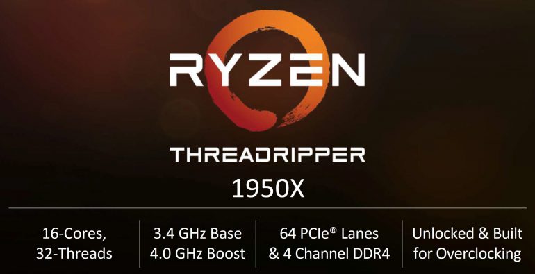 AMD   ,     Ryzen Threadripper:  16-   $999