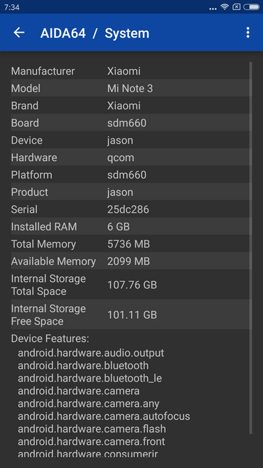  Xiaomi Mi Note 3