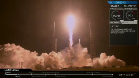 SpaceX произвела свой первый запуск в этом году, выведя на орбиту секретный спутник Zuma SpaceX произвела свой первый запуск в этом году, выведя на орбиту секретный спутник Zuma