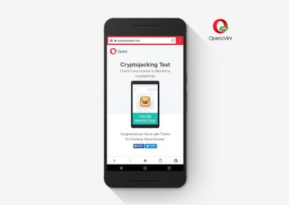 Opera встроила защиту от майнинга криптовалют в свои мобильные браузеры Opera Mini и Opera для Android Opera встроила защиту от майнинга криптовалют в свои мобильные браузеры Opera Mini и Opera для Android
