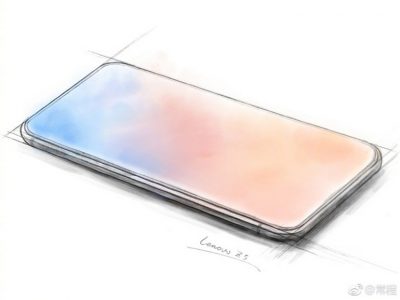 Эскиз Lenovo Z5 демонстрирует по-настоящему безрамочный смартфон Эскиз Lenovo Z5 демонстрирует по-настоящему безрамочный смартфон