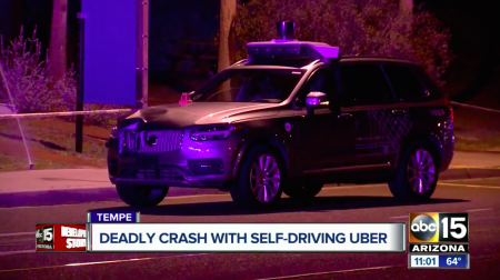 Самоуправляемый автомобиль Uber допустил аварию с летальным исходом, так как «посчитал» пешехода «ложно позитивным» срабатыванием сенсоров Самоуправляемый автомобиль Uber допустил аварию с летальным исходом, так как «посчитал» пешехода «ложно позитивным» срабатыванием сенсоров