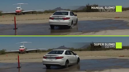 Созданный NVIDIA алгоритм превращает обычные видео в замедленные, дорисовывая промежуточные кадры Созданный NVIDIA алгоритм превращает обычные видео в замедленные, дорисовывая промежуточные кадры