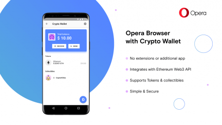 В бета-версии браузера Opera для Android появился криптовалютный кошелек В бета-версии браузера Opera для Android появился криптовалютный кошелек