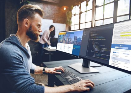Dell анонсировала первый в мире 49-дюймовый изогнутый Dual Quad HD монитор Dell анонсировала первый в мире 49-дюймовый изогнутый Dual Quad HD монитор