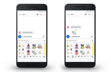 В Google Gboard появился подбор релевантных GIF изображений, эмодзи и стикеров на основании содержания переписки В Google Gboard появился подбор релевантных GIF изображений, эмодзи и стикеров на основании содержания переписки