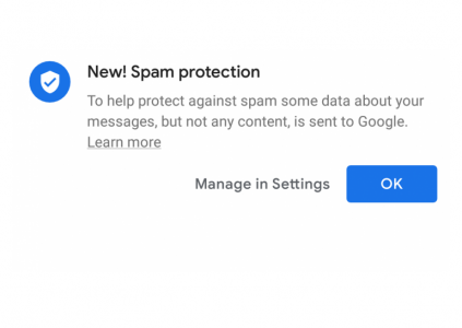 В приложении Android Messages появилась автоматическая защита от спама, собирающая номера телефонов отправителей и получателей сообщений В приложении Android Messages появилась автоматическая защита от спама, собирающая номера телефонов отправителей и получателей сообщений