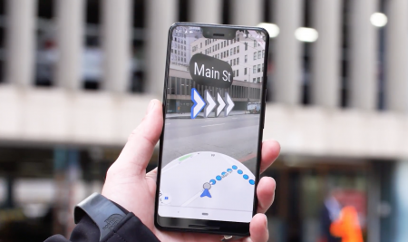 Google тестирует функцию дополненной реальности при навигации в Google Maps Google тестирует функцию дополненной реальности при навигации в Google Maps
