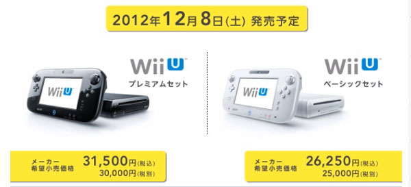 Релиз Nintendo Wii U состоится 8 декабря