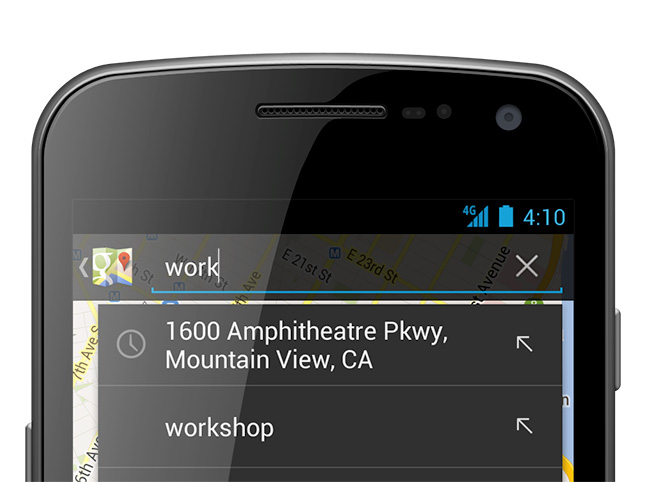 В Google Maps для Android появилась история поиска