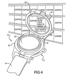 Google запатентовала часы в стиле Project Glass