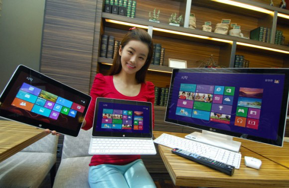 LG представила планшет-слайдер H160 и моноблочный ПК V325 на базе Windows 8