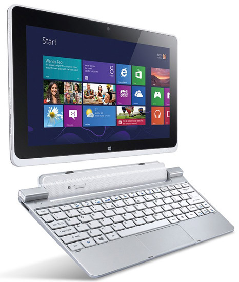 Acer анонсировала планшетный компьютер Iconia W510 с Windows 8