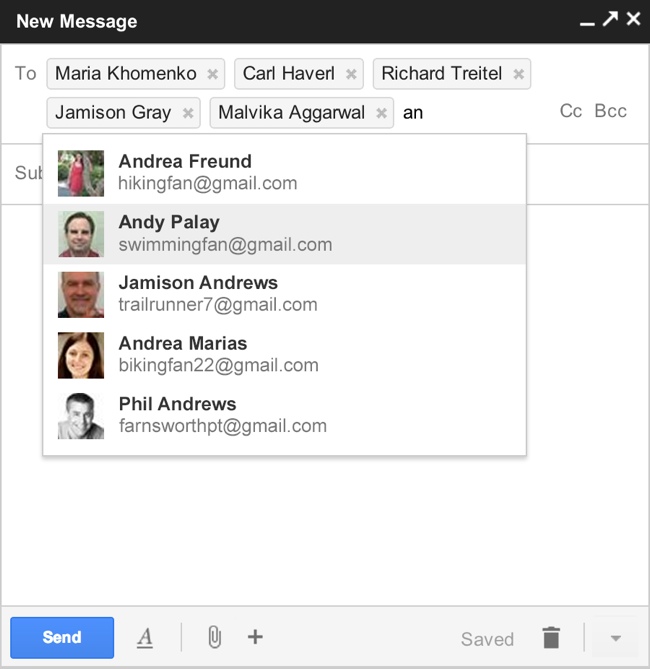 В Gmail изменился дизайн окна составления писем