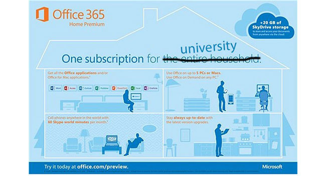 Microsoft анонсировала сервис Office 365 University для студентов