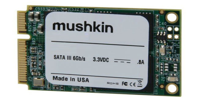 Mushkin анонсировала SSD на 480 ГБ формата mSATA