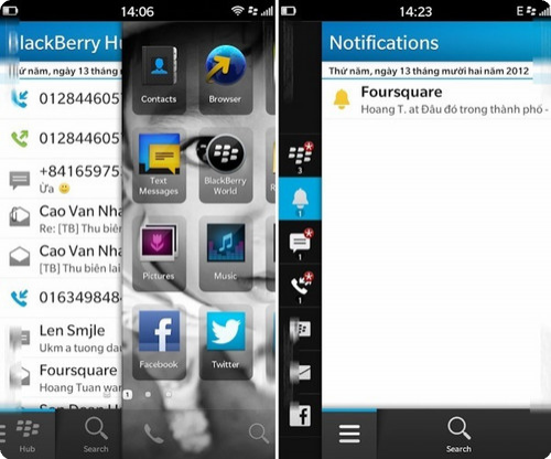 Изображения интерфейса BlackBerry 10 свидетельствуют о наличии аналога Siri