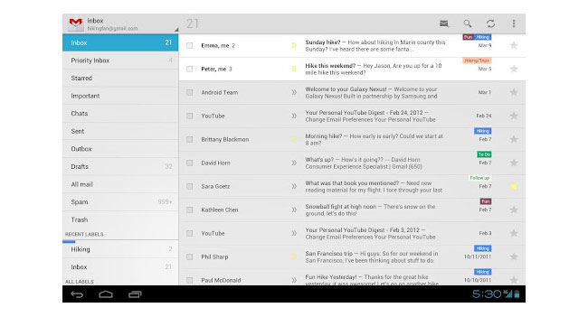 Google обновила мобильное приложение Gmail