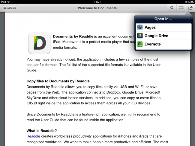 Обзор Documents by Readdle для iPad: все файлы в одной программе