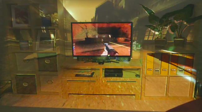 Microsoft Research показала на CES проект IllumiRoom, дополненную реальность на основе Kinect