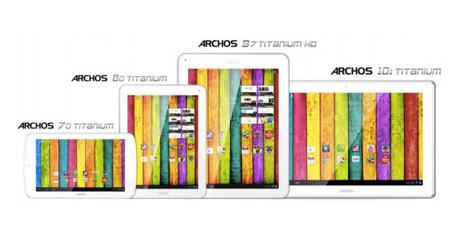 Archos представила на CES 2013 линейку доступных планшетов Titanium