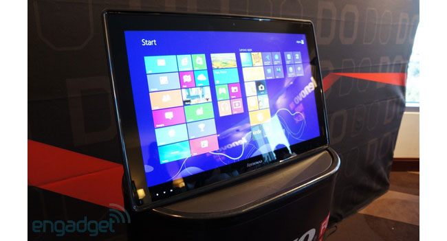 Lenovo продемонстрировала многопользовательский гибридный компьютер-планшет IdeaCentre Horizon 27 Table PC