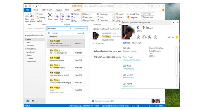 В Skype 6.1 для Windows появилась интеграция с Microsoft Outlook