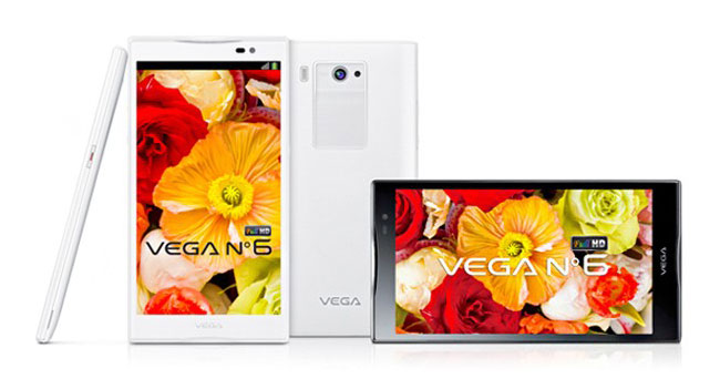 Pantech анонсировала смартфон Vega No. 6 с 5,9-дюймовым Full HD дисплеем