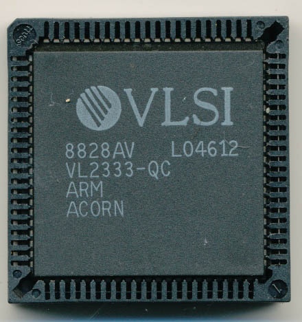 Чип ARM1 – первенец компании Acorn Computers, который производился на фабриках VLSI