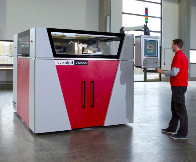 3D-принтер VoxeljetVX1000 (voxeljet.de) предназначен для использования на крупных промышленных предприятиях