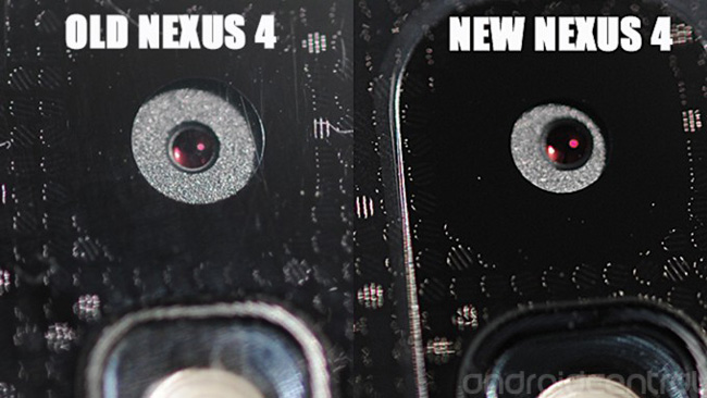 Смартфон Nexus 4 подвергся небольшому редизайну