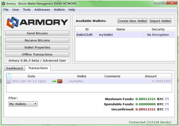 Armory – альтернативный, но полностью легитимный клиент электронной платежной системы Bitcoin
