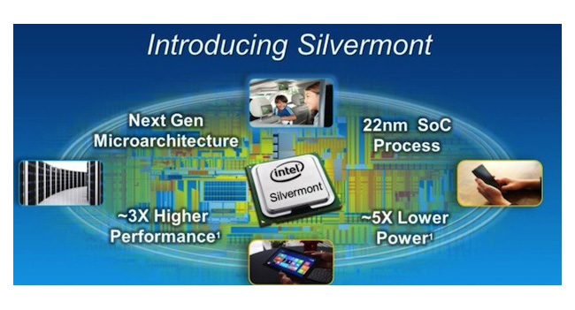 Микроархитектура Intel Silvermont обеспечит 3-кратный прирост производительности процессоров