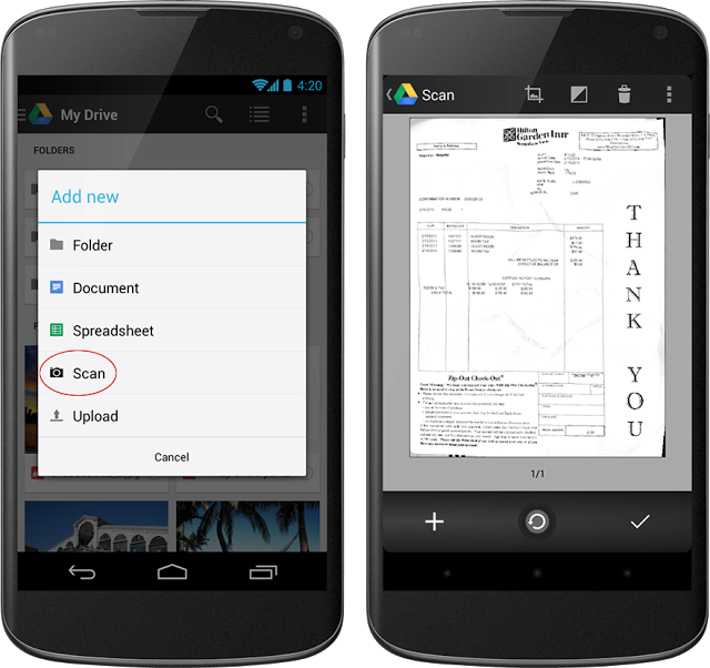 Google обновила приложение Drive для Android