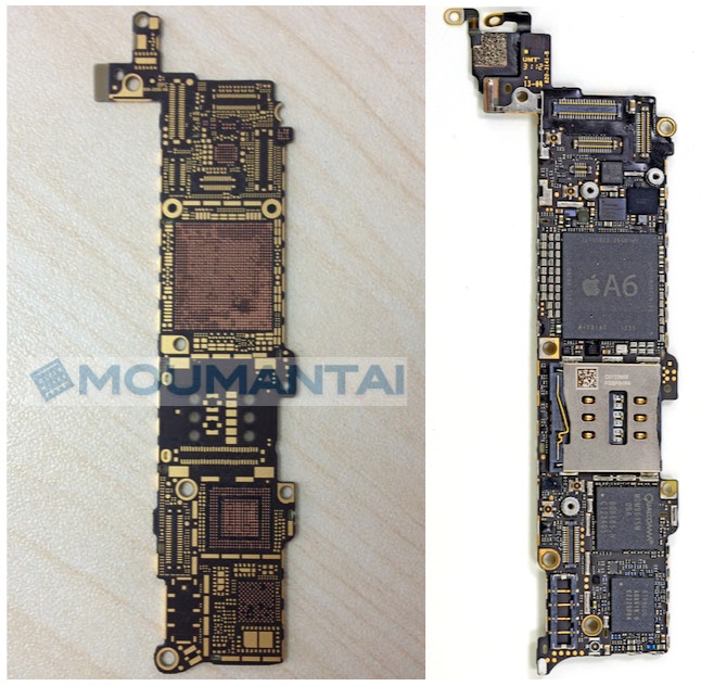 В Сети появились фотографии материнской платы Apple iPhone 5S