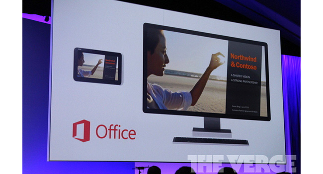 Microsoft показала приложение Office PowerPoint для интерфейса PowerPoint ОС Windows 8.1