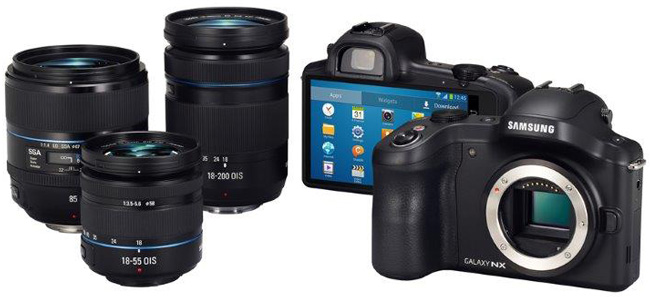 Samsung Galaxy NX – беззеркальная камера с ОС Android и поддержкой 3G/4G подключения