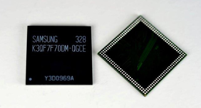 Samsung начала производство чипов памяти LPDDR3 емкостью 3 ГБ для мобильных устройств