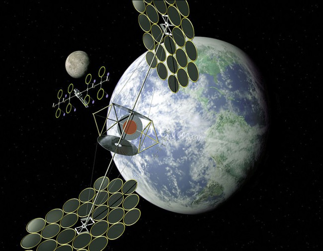 Концепт орбитальной солнечной электростанции NASA SERT