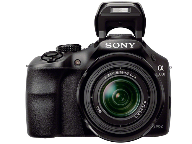 Sony α3000 - похожая на зеркальную камера с возможностью использовать сменные объективы