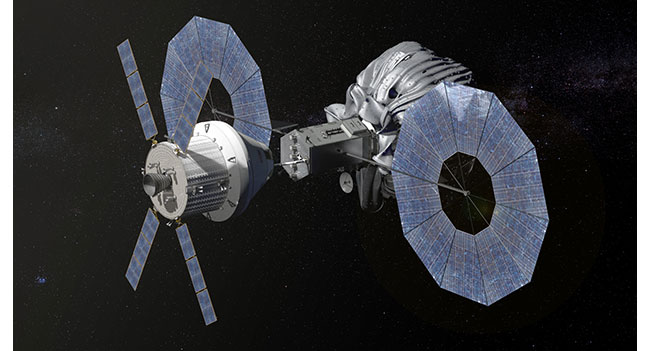 NASA показала планируемый запуск космического корабля к астероиду, размещенному на орбите Луны