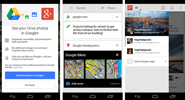 Приложение Google+ для Android получило ряд нововведений